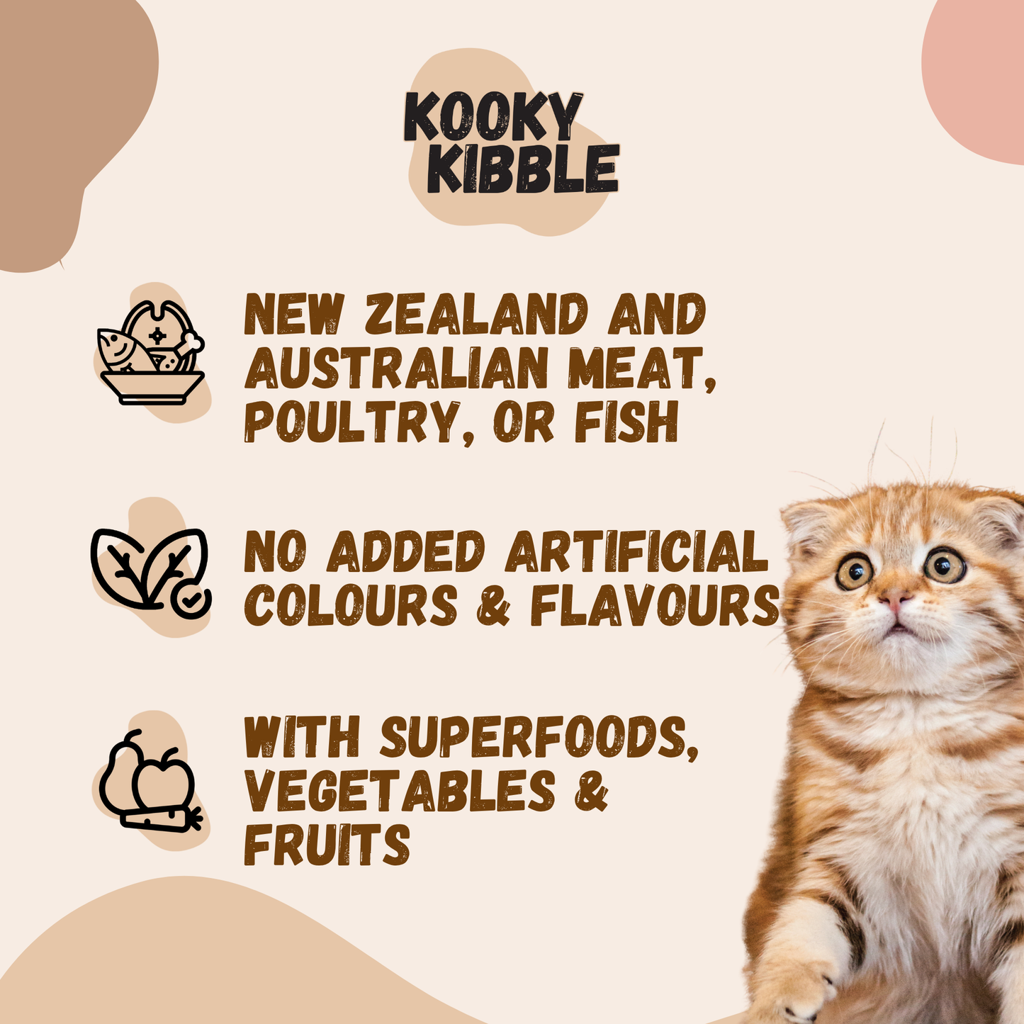 Kooky Kibble Grain-Free Dry Cat Food for All Life Stages Starter Kit (200g)