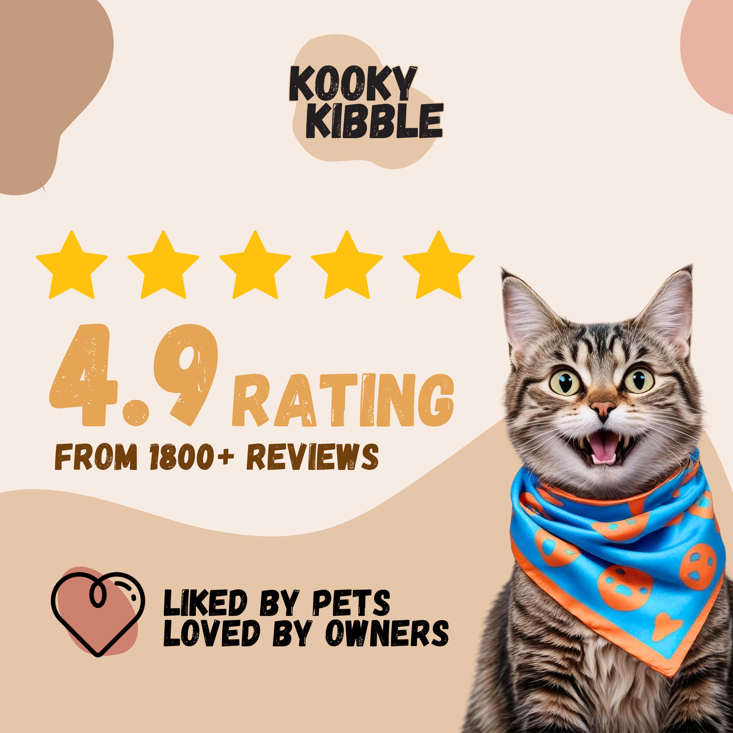 Kooky Kibble Grain-Free Dry Cat Food for All Life Stages Starter Kit (200g)