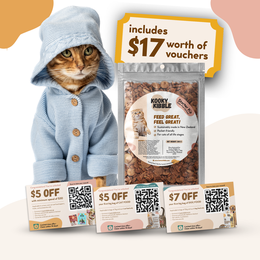 Kooky Kibble Grain-Free Dry Cat Food for All Life Stages Starter Kit (200g)