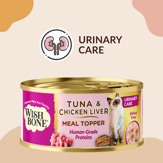 Wishbone Tuna & Chicken Liver - Cat Urinary Care Topper in Cans 85g