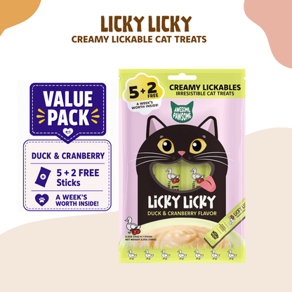 Awesome Pawsome Licky Licky Cat Treats - Kooky Kibble Singapore