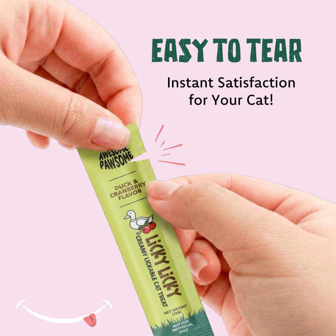 Awesome Pawsome Licky Licky Cat Treats - Kooky Kibble Singapore