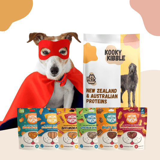 New Zealand Dog Kibbles 12kg and Dog Treats Bundle Deals - Kooky Kibble Singapore