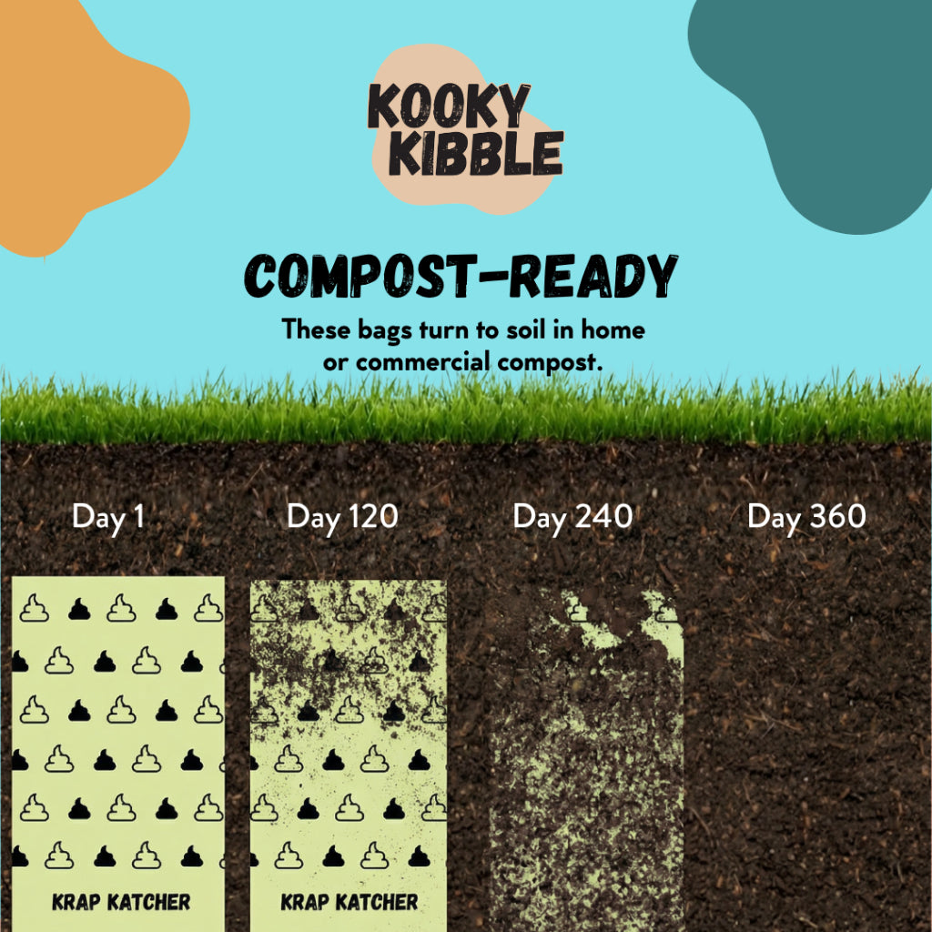 [NEW LAUNCH - NDD SERVICE] Kooky Krap Catcher Biodegradable Poop Bag For Cats Or Dogs