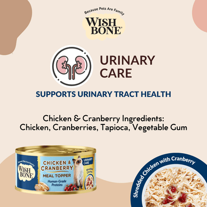 Wishbone Chicken & Cranberry - Cat Urinary Care Topper in Cans 85g - Kooky Kibble Singapore