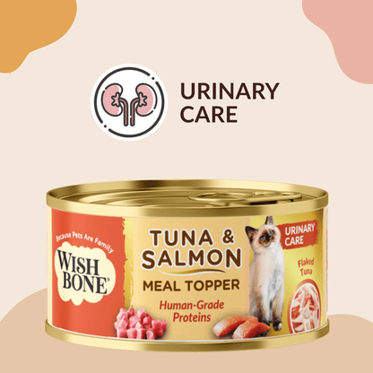 Wishbone Tuna & Salmon - Cat Urinary Care Topper in Cans 85g - Kooky Kibble Singapore