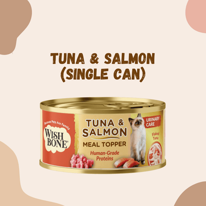 Wishbone Tuna & Salmon - Cat Urinary Care Topper in Cans 85g - Kooky Kibble Singapore